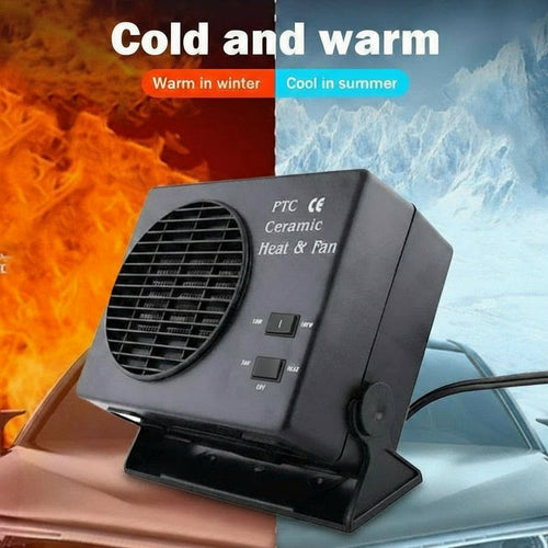 12V Ceramic Car Heater | 150W-300W | Portable Windshield Deicer with Automatic Thermostat