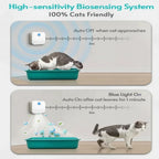 Cat Litter Box Air Purifier with Motion Sensor and 14-Day Battery