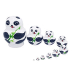 10-Piece Wooden Russian Matryoshka Doll Set for Cultural Decor and Gifts