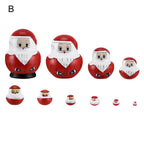 10-Piece Wooden Russian Matryoshka Doll Set for Cultural Decor and Gifts