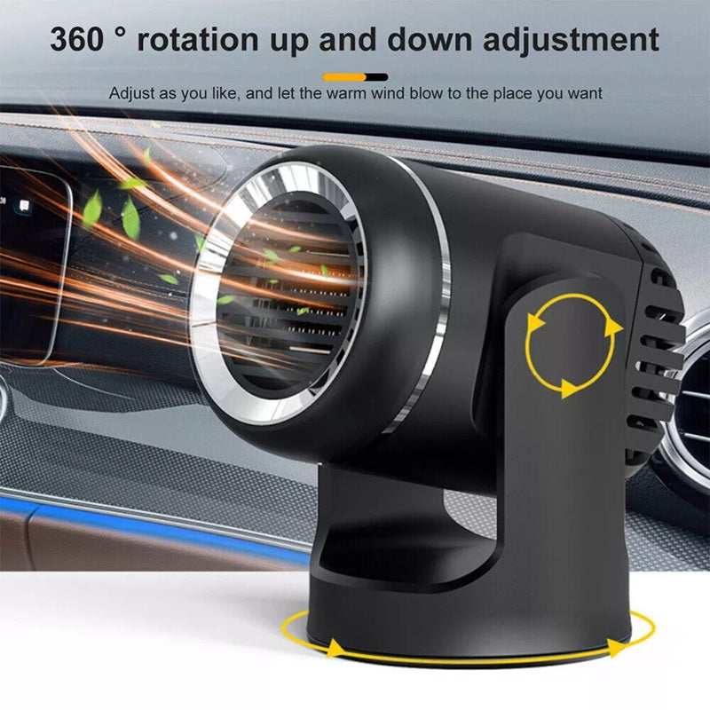 12V Portable Car Heater with 360° Rotation and Overheat Protection