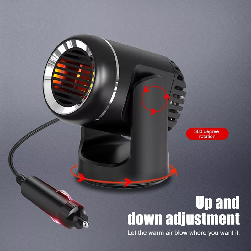 12V Portable Car Heater with 360° Rotation and Overheat Protection